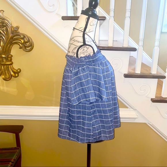 Love In gingham check off the shoulder flutter sleeve blouse - Picture 8 of 9
